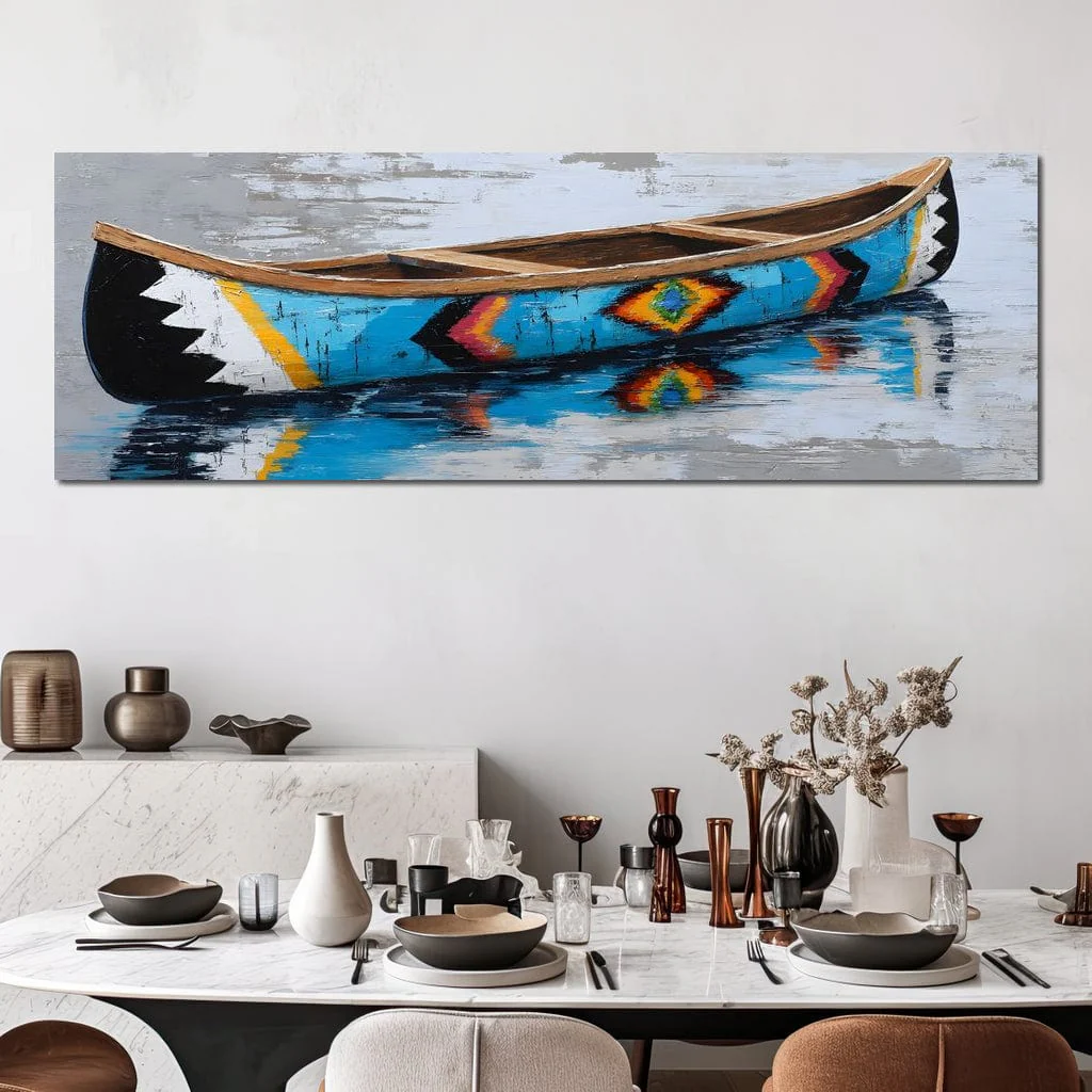 Reflections of a Painted Canoe - Image 8