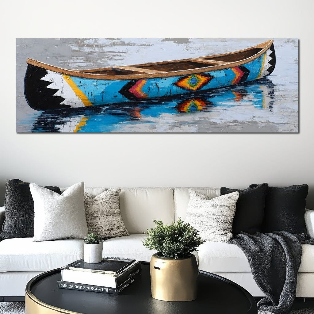 Reflections of a Painted Canoe - Image 9