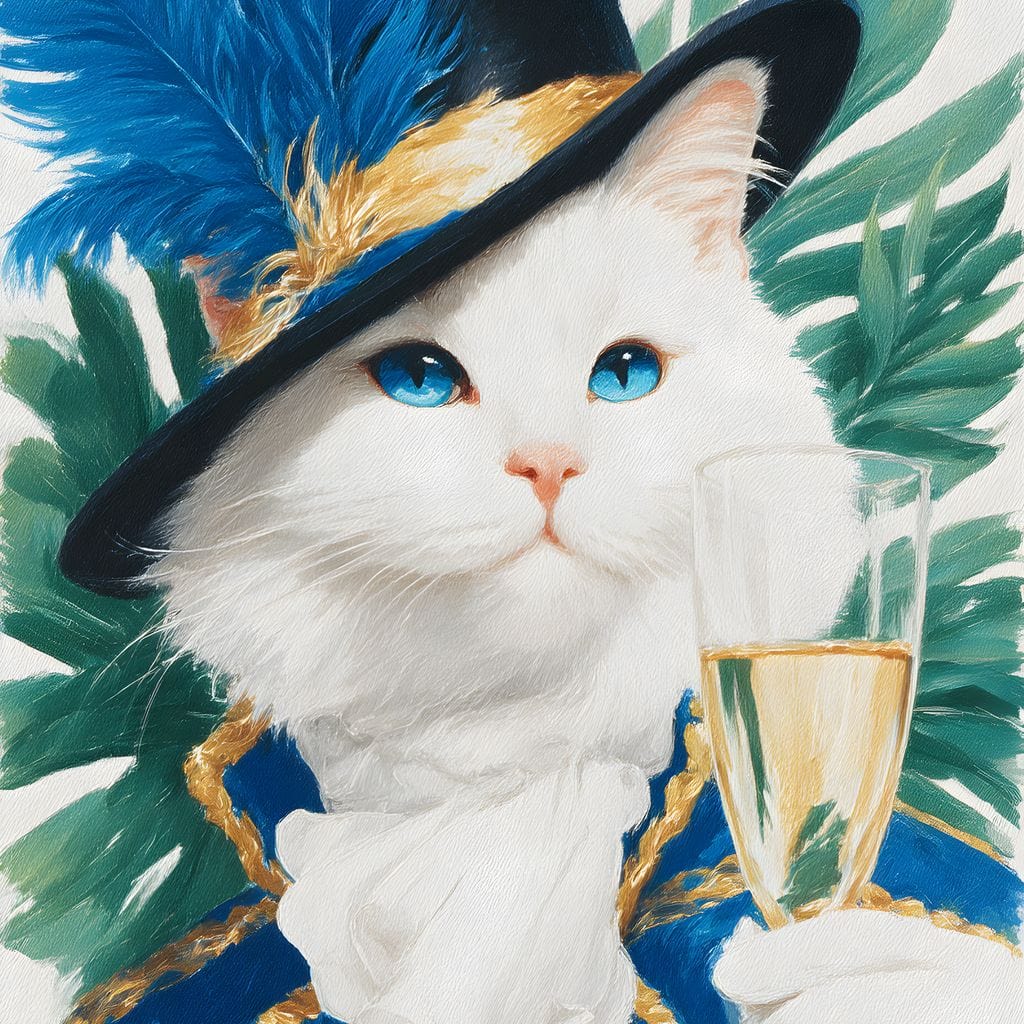 Regal Feline Elegance Unfurled - Image 13