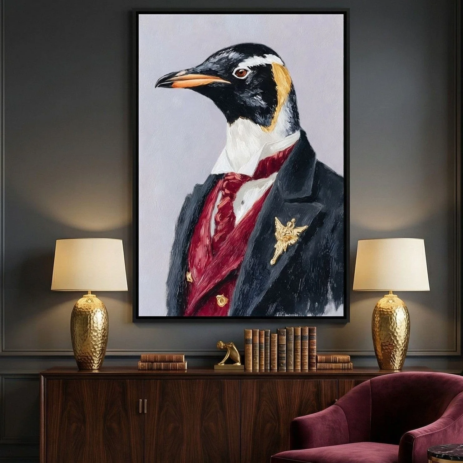 Regal Penguin Gent Portrait