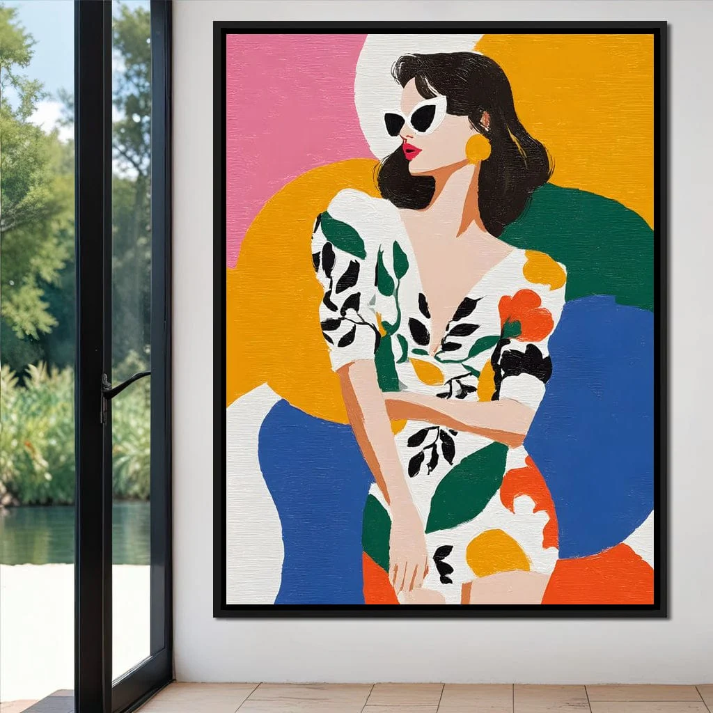 Retro Chic Diva Color Pop Portrait - Image 10