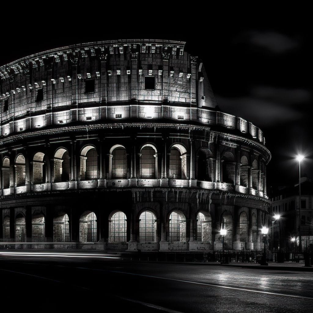 Rome Colosseum at Night - Image 18