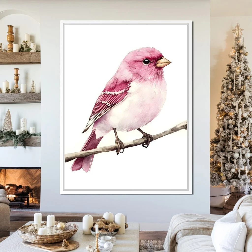 Rosefinch Perched On Spring - Image 12