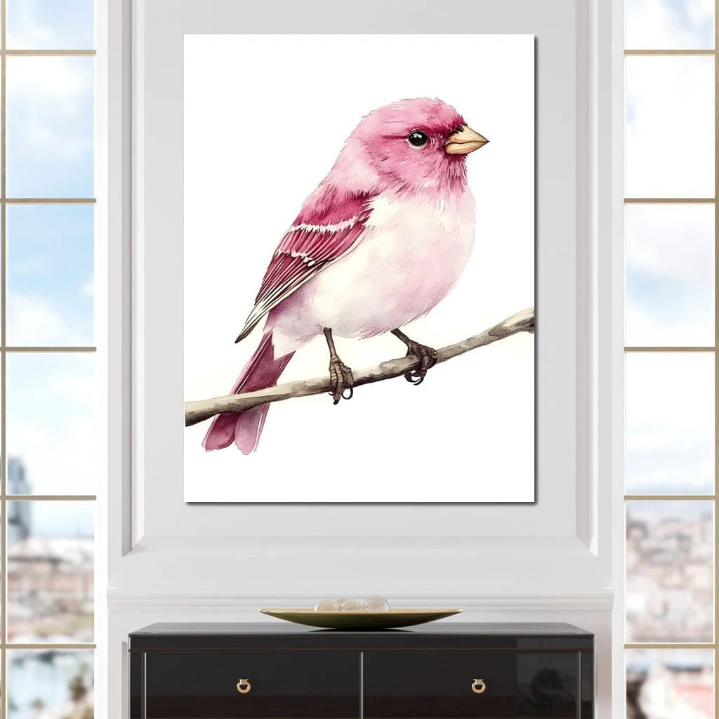 Rosefinch Perched On Spring - Image 4