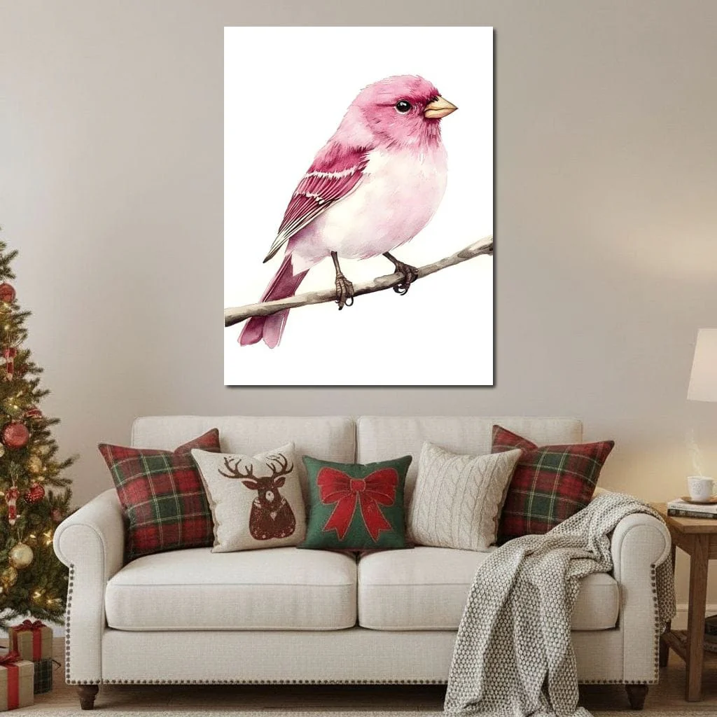 Rosefinch Perched On Spring - Image 7