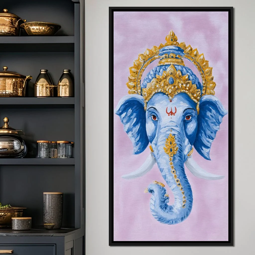 Sacred Blue Ganesha Majesty - Image 3