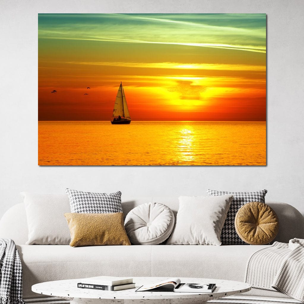 Sailing Boat Sunset - Image 8