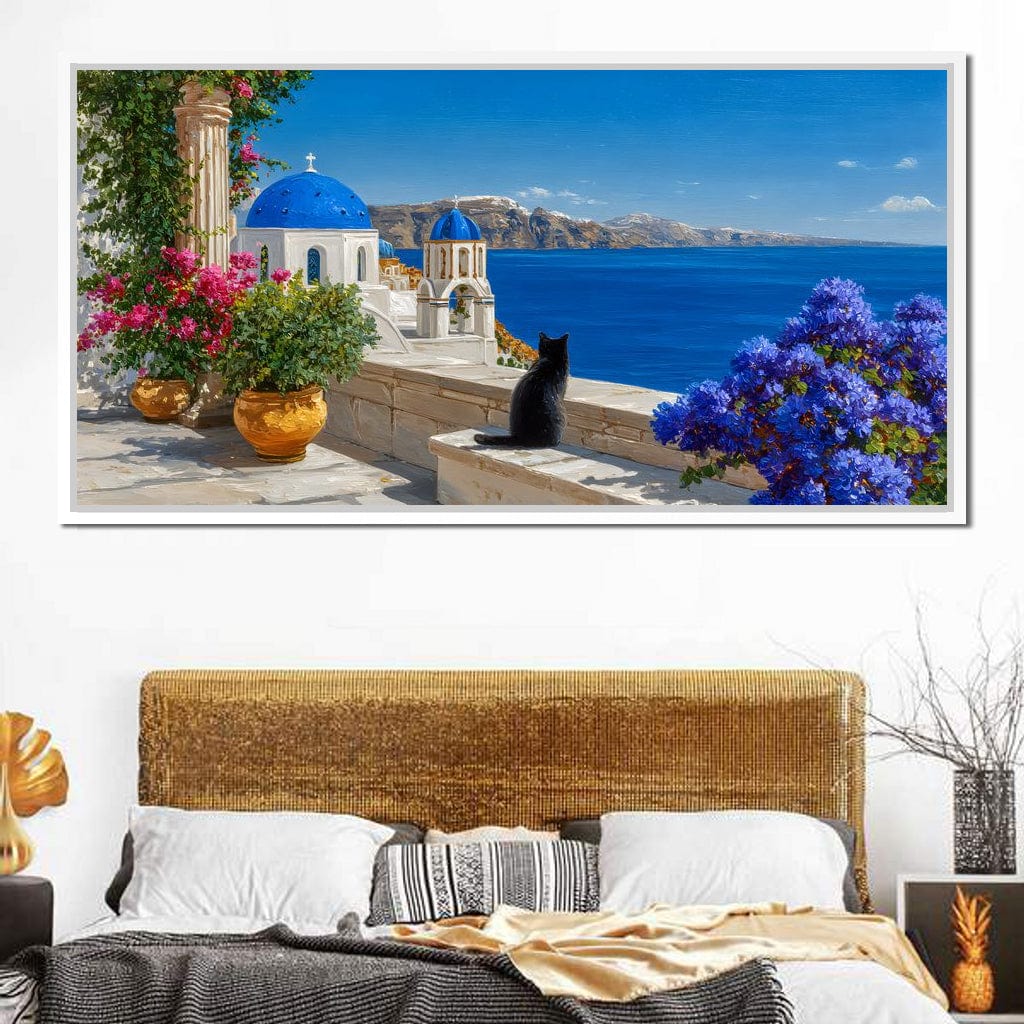 Santorini Blue Domes Cat Escape - Image 9