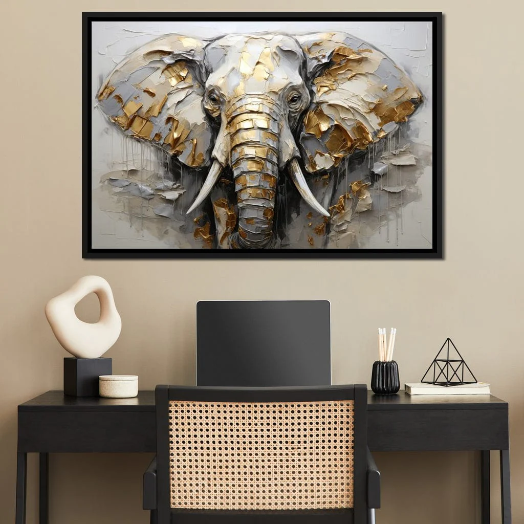 Silver and Gold Elephant - Image 3