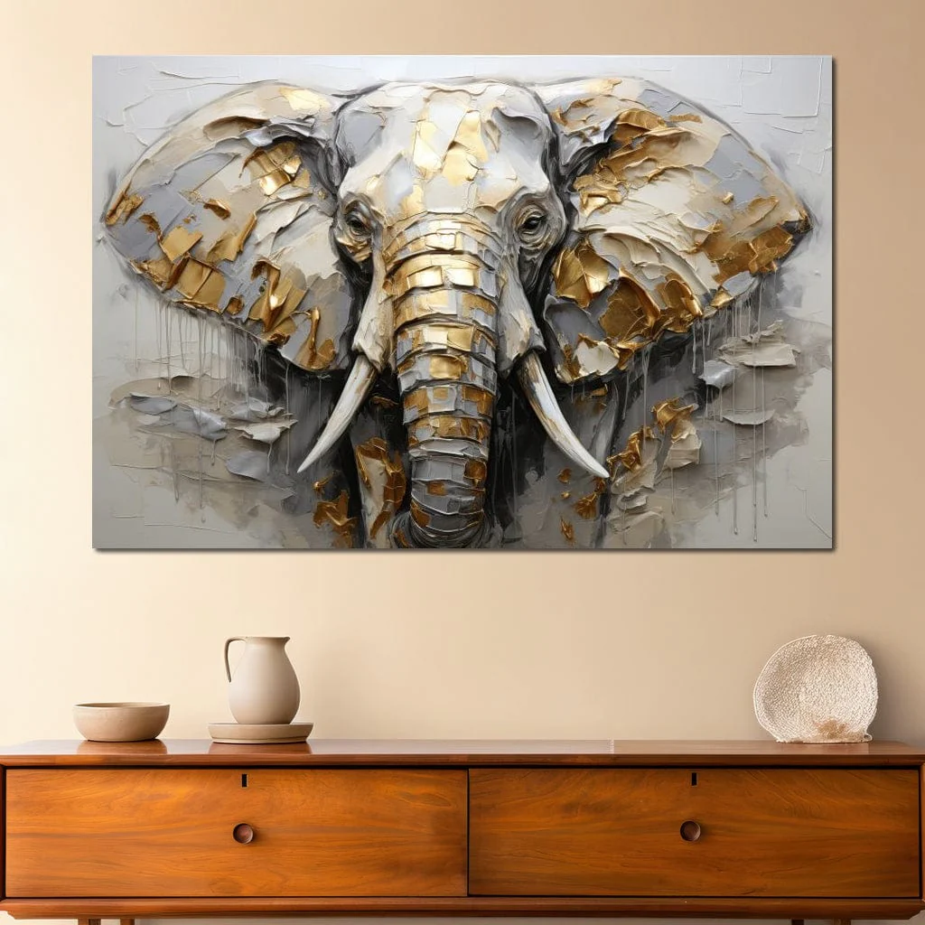 Silver and Gold Elephant - Image 6