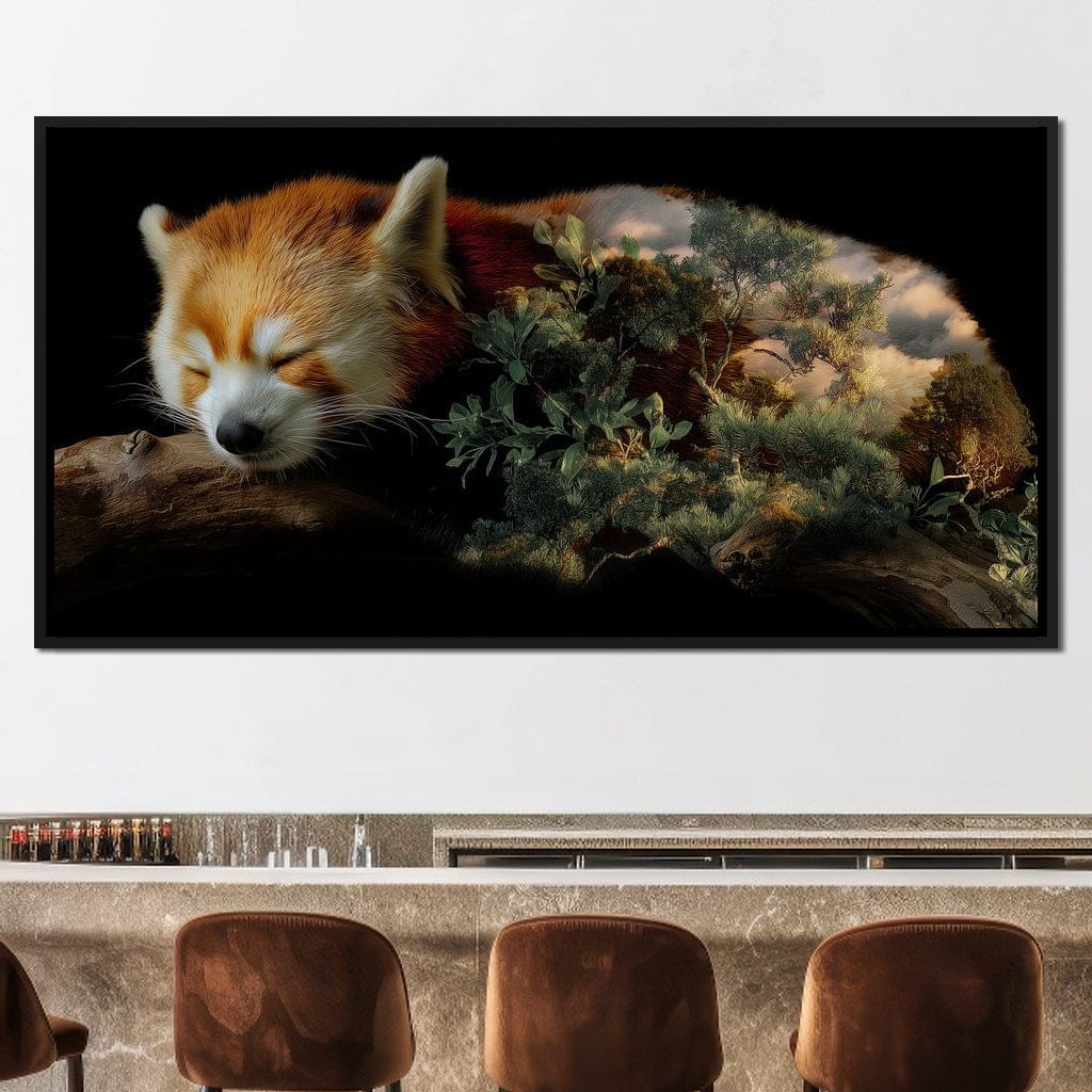 Sleeping Red Panda Forest Dream - Image 2