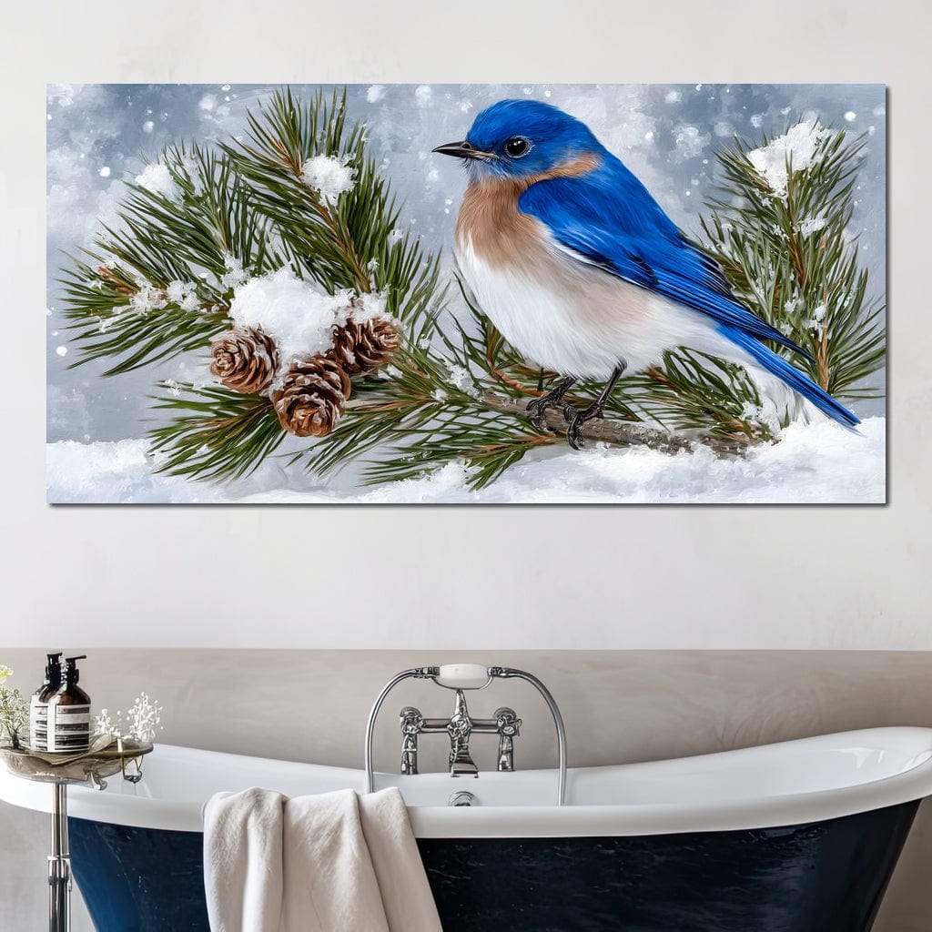 Snowy Bluebird Tranquility - Image 9