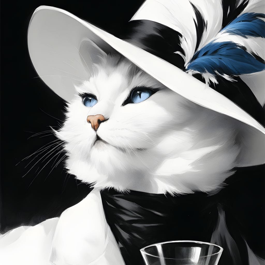 Sophisticated Feline Reverie - Image 13