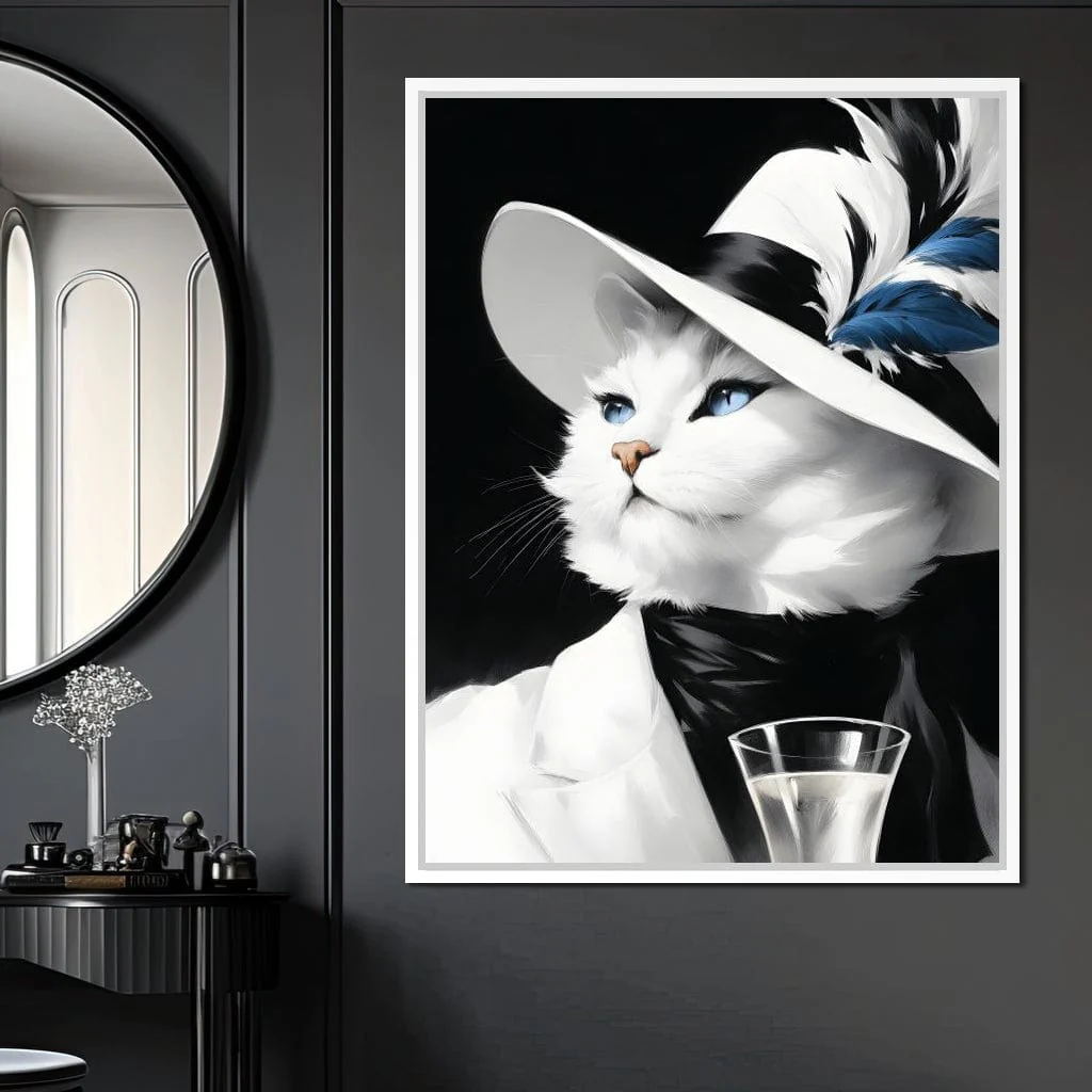 Sophisticated Feline Reverie - Image 2