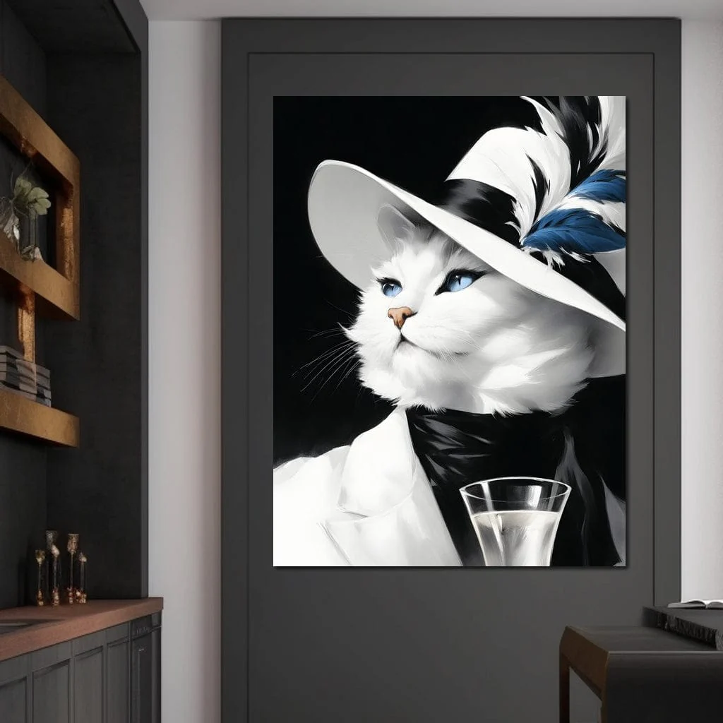 Sophisticated Feline Reverie - Image 6
