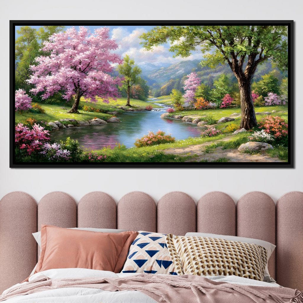 Spring Blossom Mountain Stream - Image 2