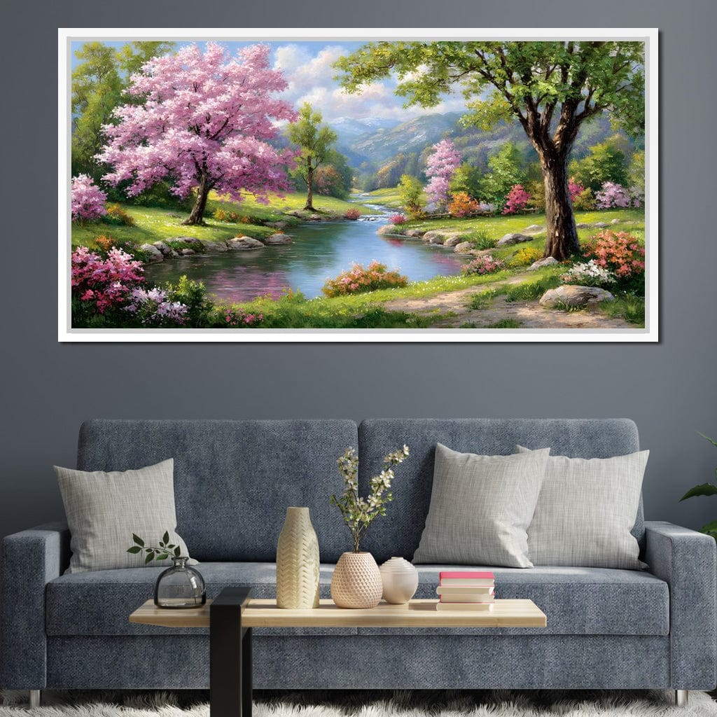 Spring Blossom Mountain Stream - Image 3