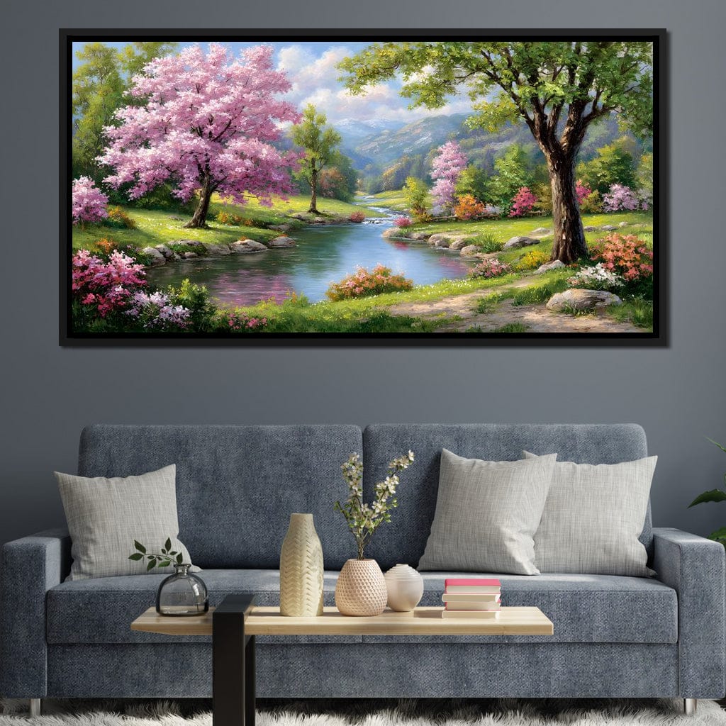 Spring Blossom Mountain Stream - Image 6