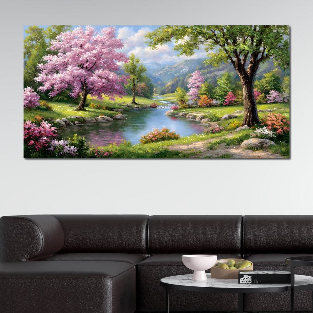 Spring Blossom Mountain Stream - Image 8