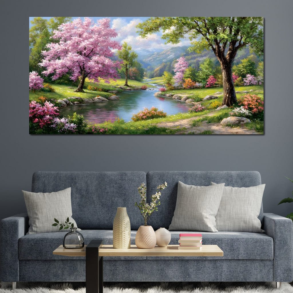 Spring Blossom Mountain Stream - Image 9