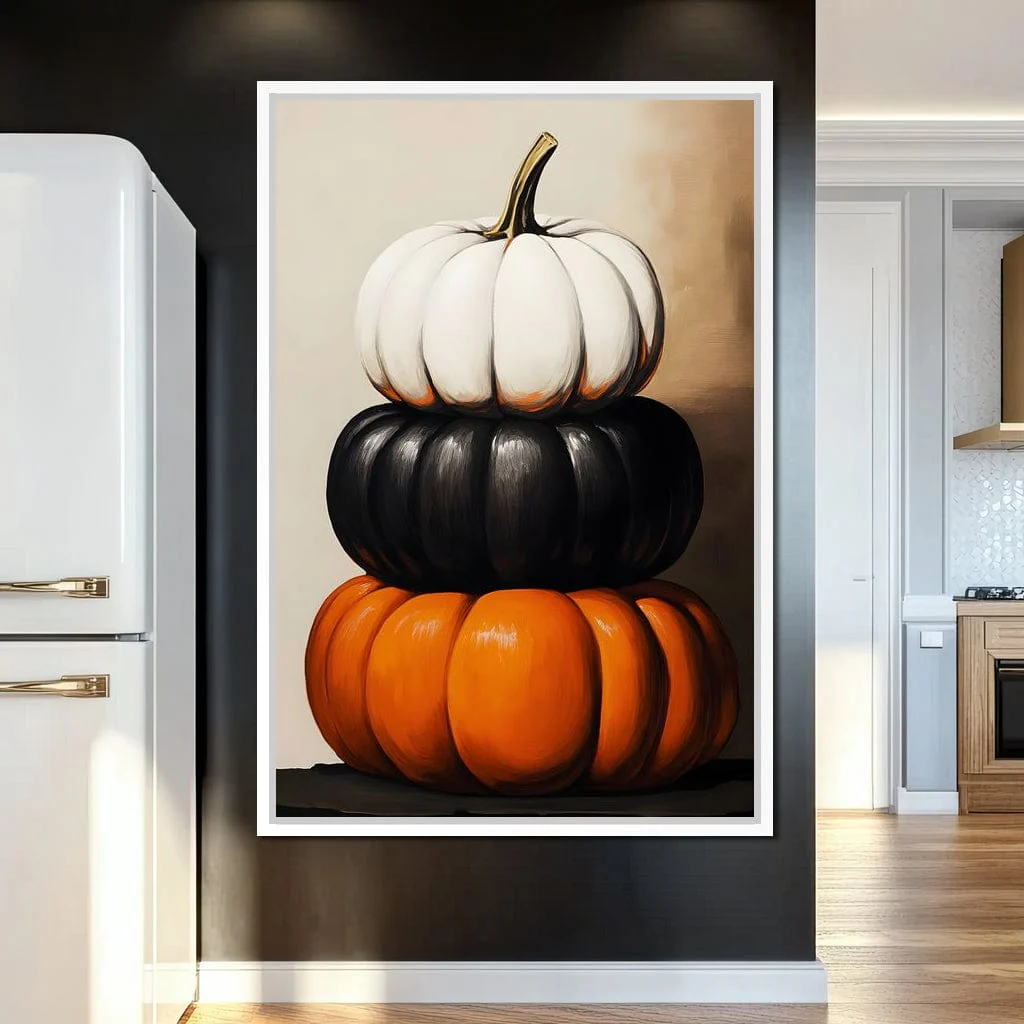 Stacked Pumpkins Harvest Trio - Image 2