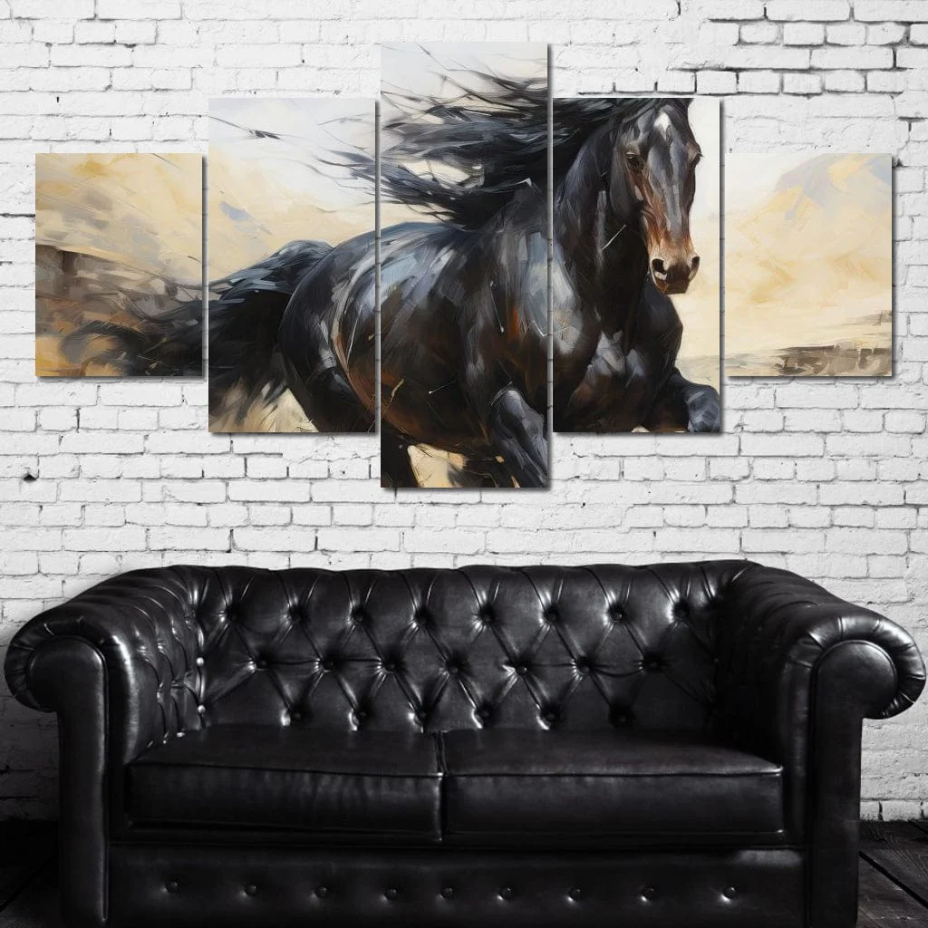 Stocky Black Horse - Image 14