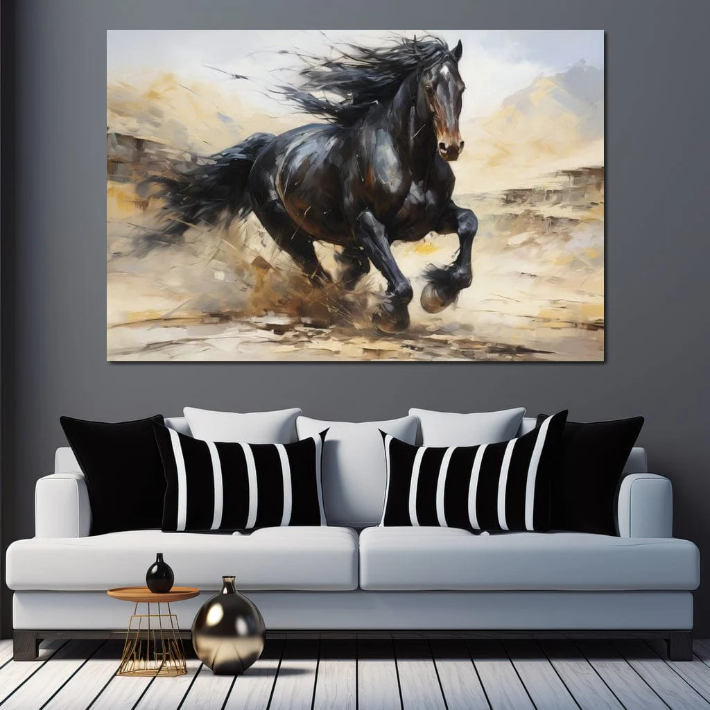 Stocky Black Horse - Image 5