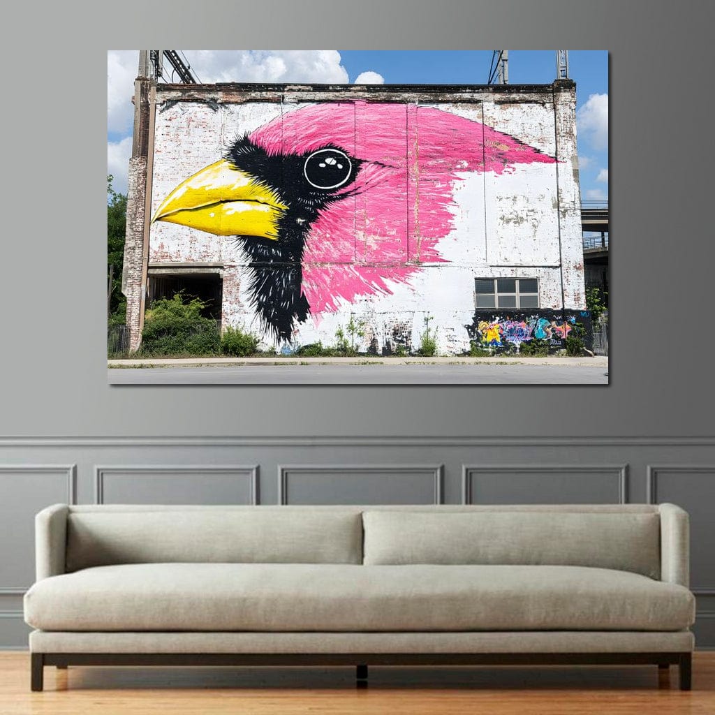 Street Art - Cardinal Bird - Image 7