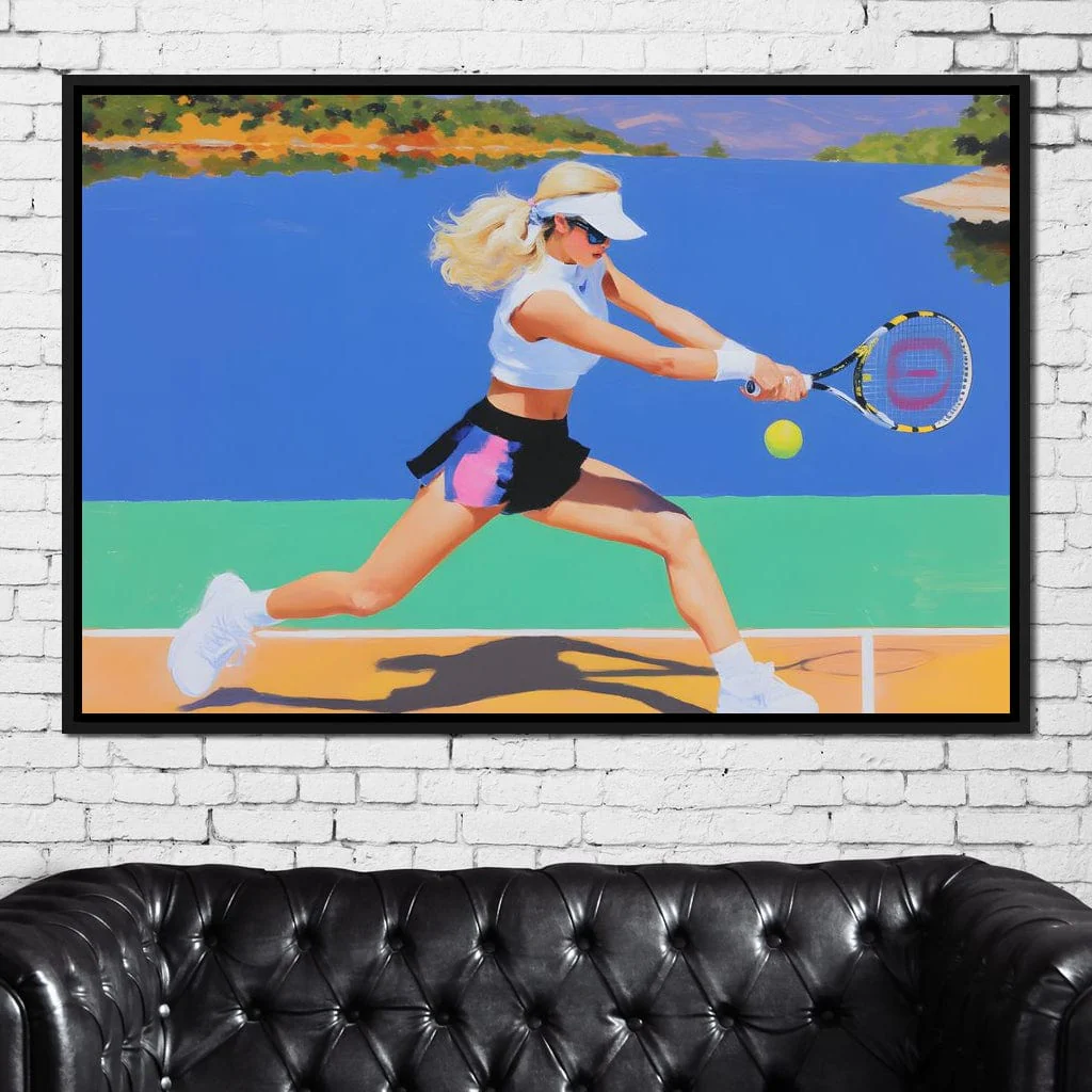 Summer Lakecourt Tennis Rally