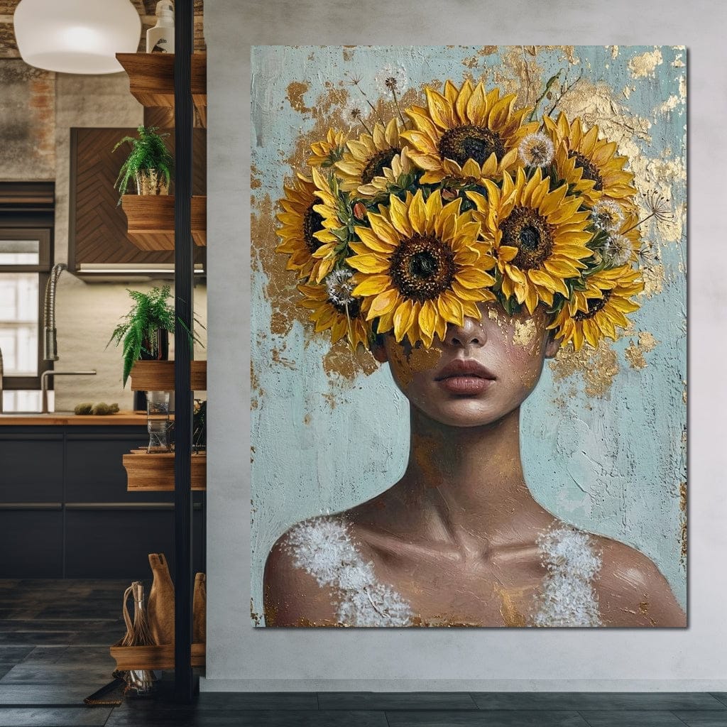 Sunflower Head Spring Portrait - Image 6