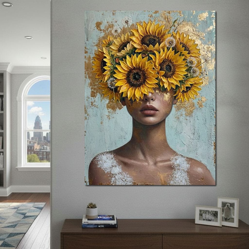 Sunflower Head Spring Portrait - Image 7
