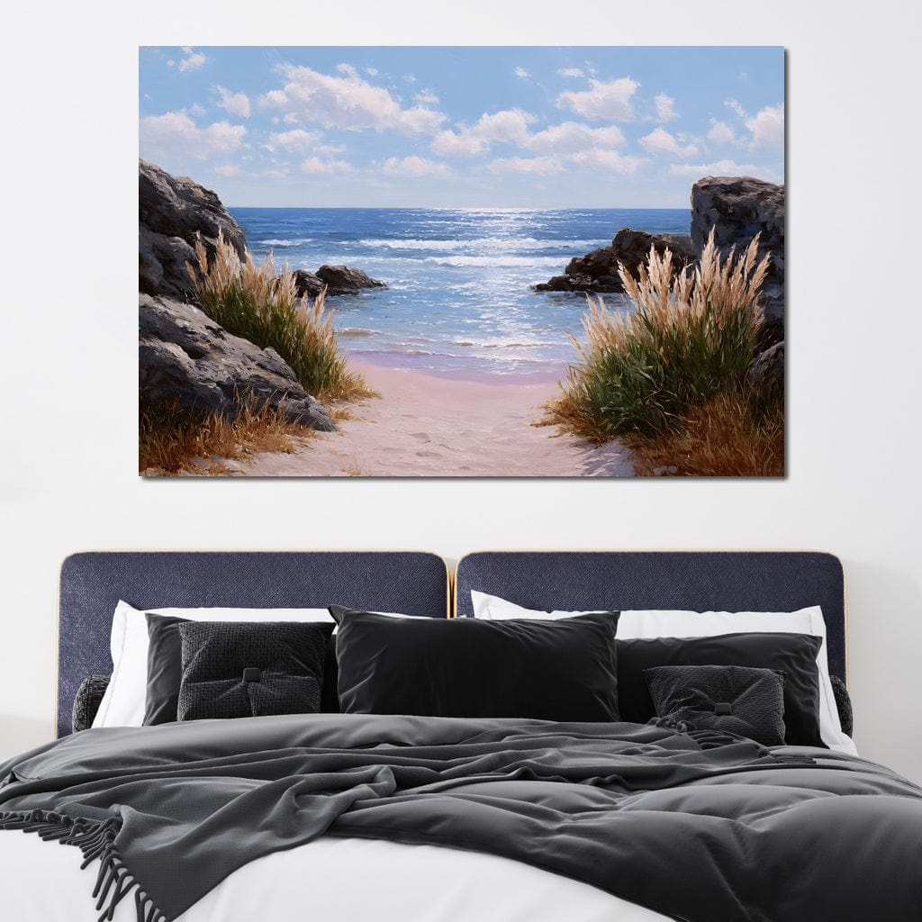 Sunlit Beachfront Pathway Escape - Image 10