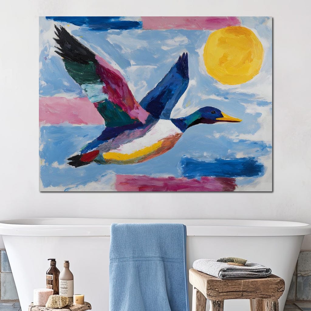 Sunlit Flight of Wild Duck - Image 10