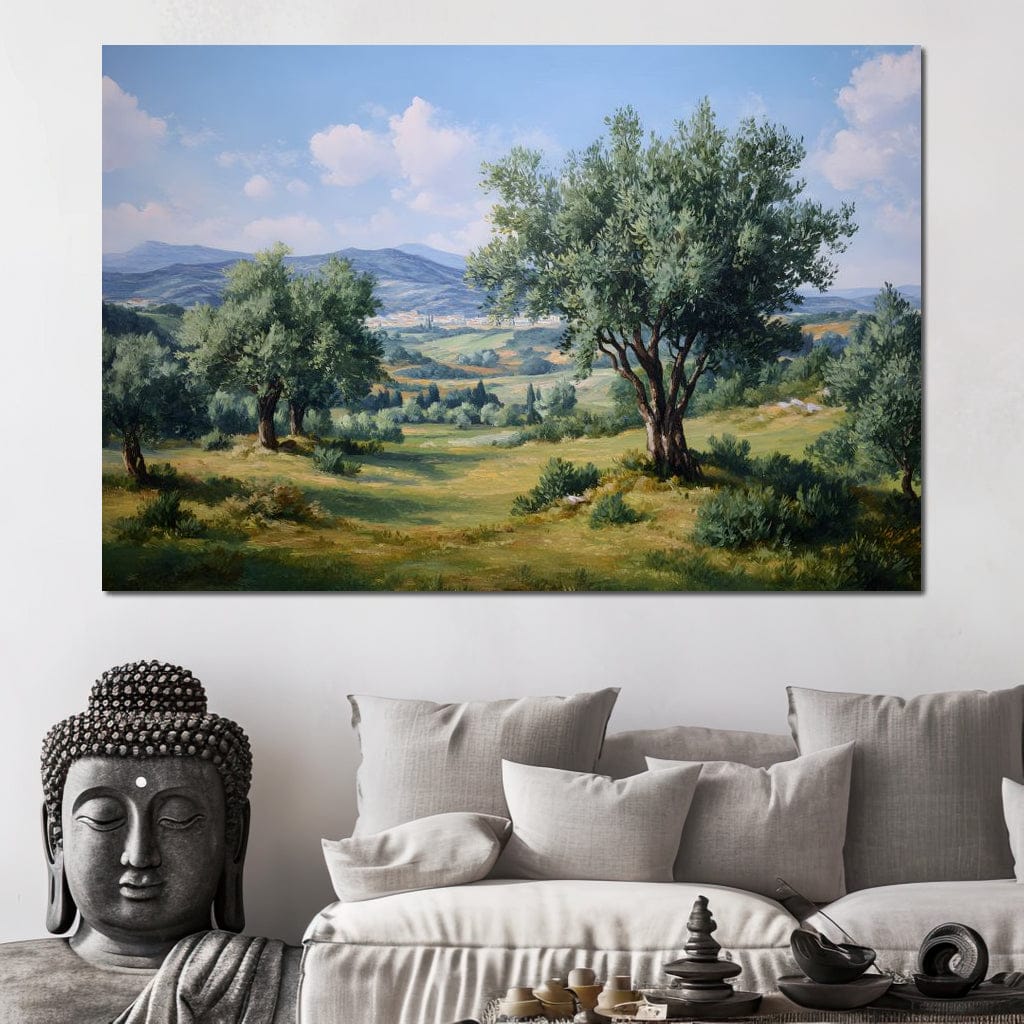 Sunlit Olive Grove Vista - Image 8