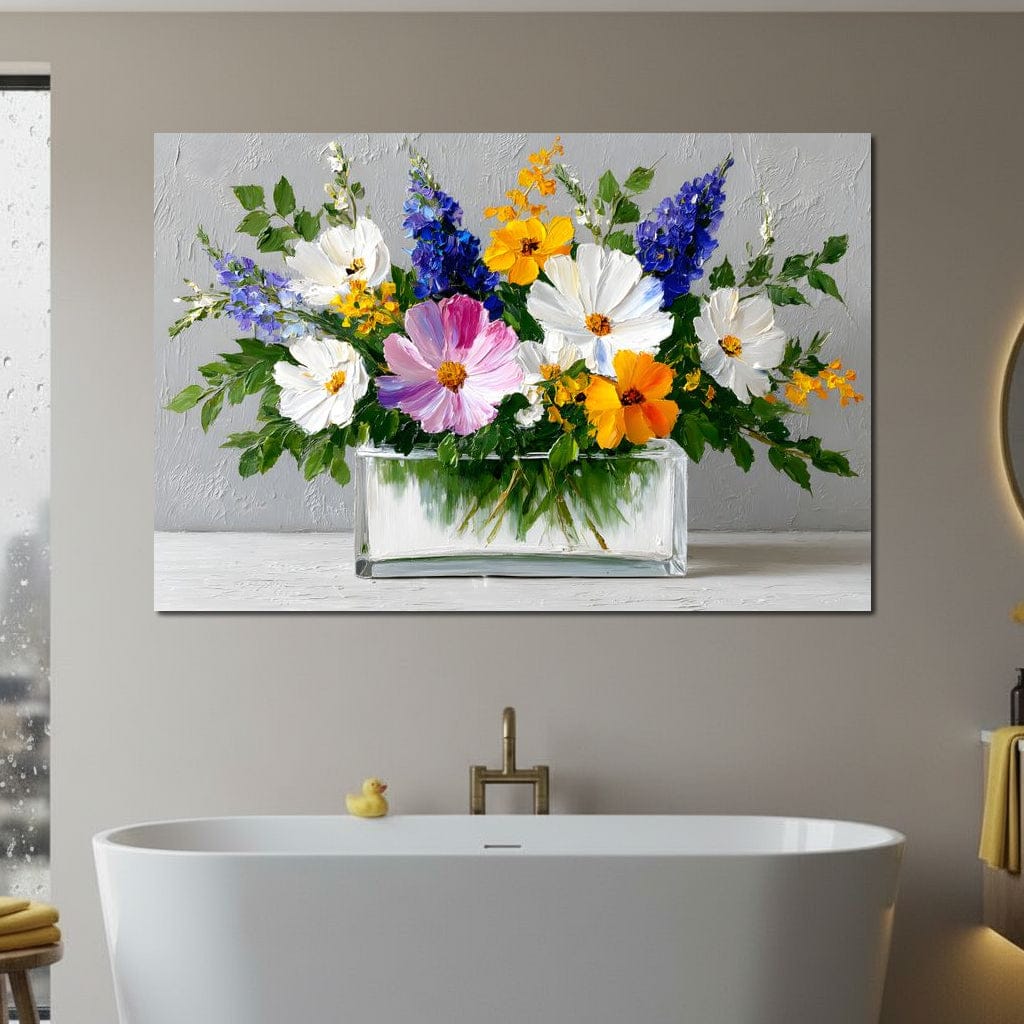 Sunlit Wildflower in Water - Image 7