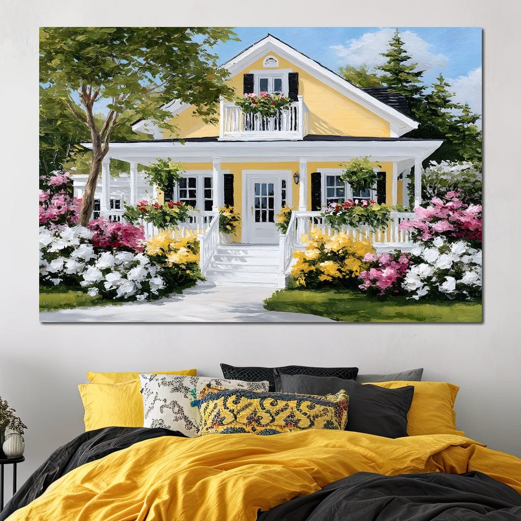 Sunlit Yellow Cottage Garden - Image 6