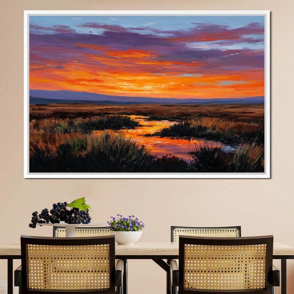 Sunset River Over Marshland - Image 12