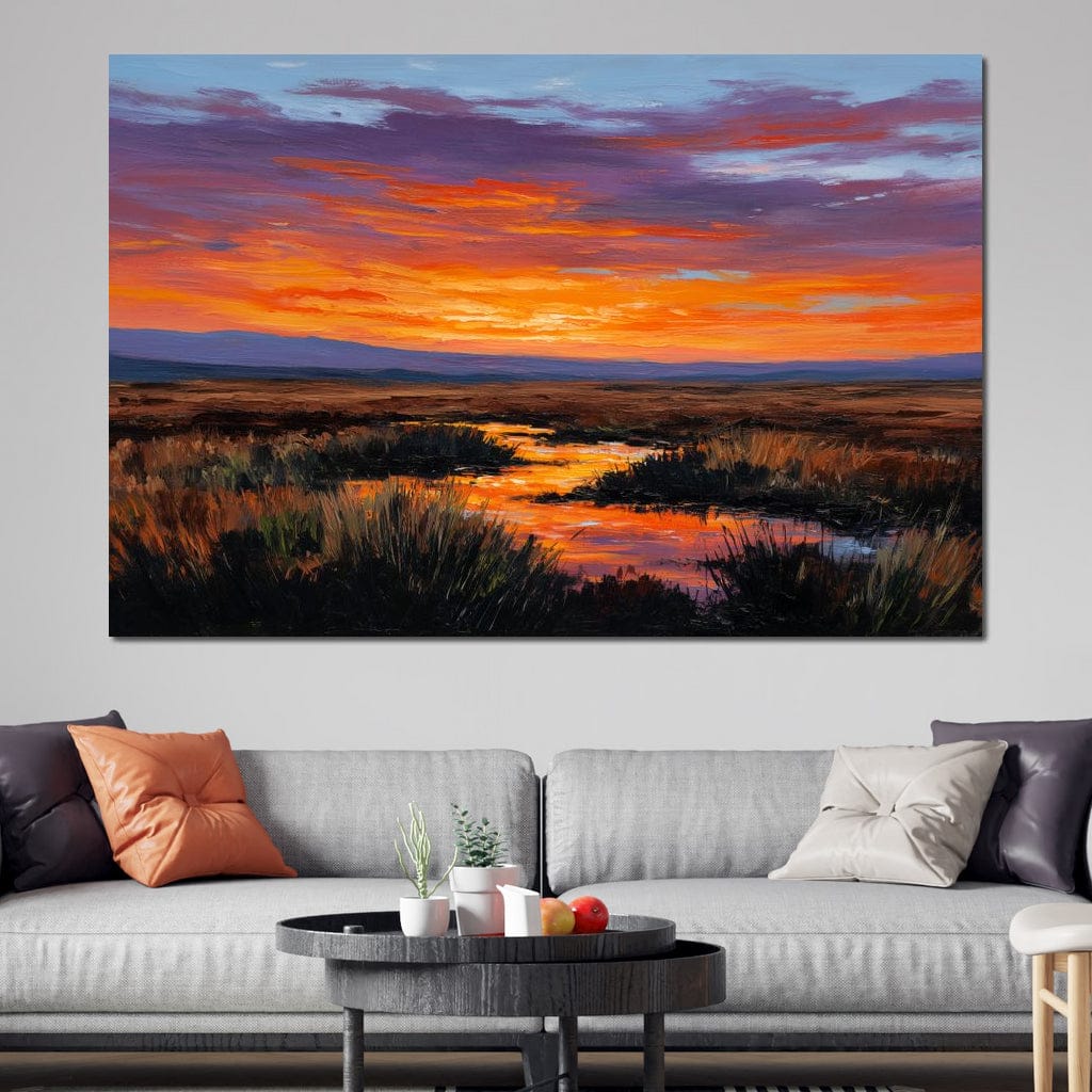 Sunset River Over Marshland - Image 6