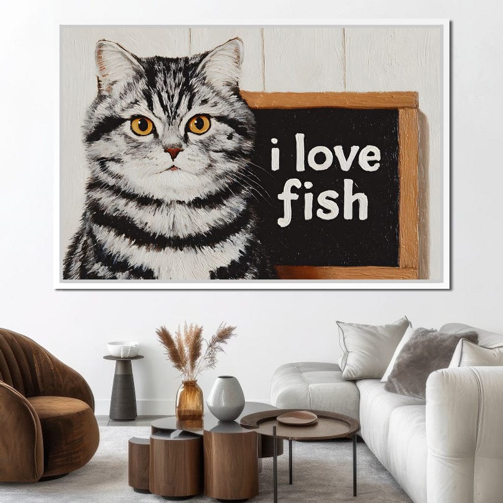 Tabby Cat Loves Fish - Image 11