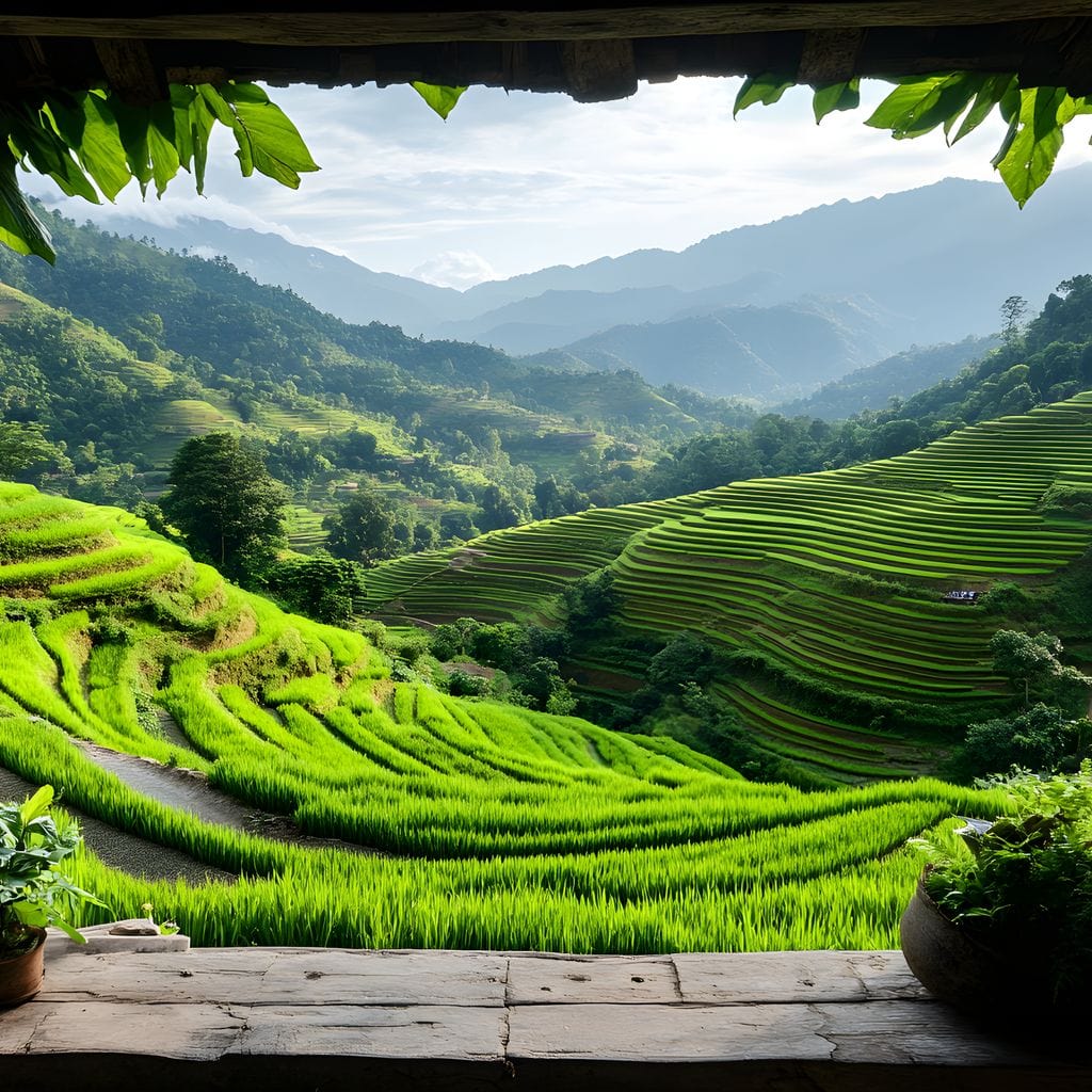 Terraced Valley Morning Glow - Image 14