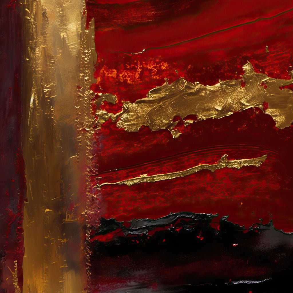 The Lush Layers Collection: Dark Red & Gold 04 - Image 13