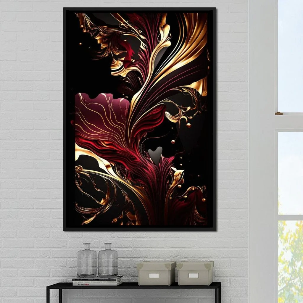 The Marble-Lux Collection: Dark Red & Vibrant Gold 02 - Image 10