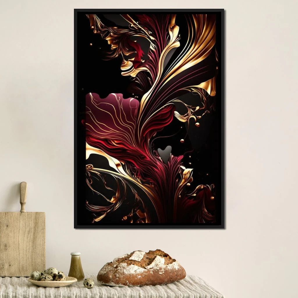 The Marble-Lux Collection: Dark Red & Vibrant Gold 02 - Image 12