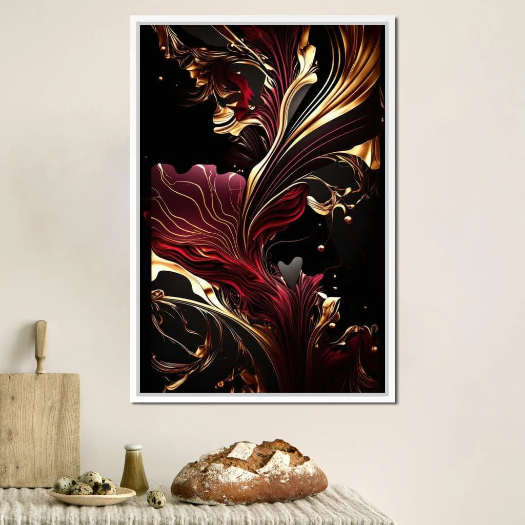 The Marble-Lux Collection: Dark Red & Vibrant Gold 02 - Image 4