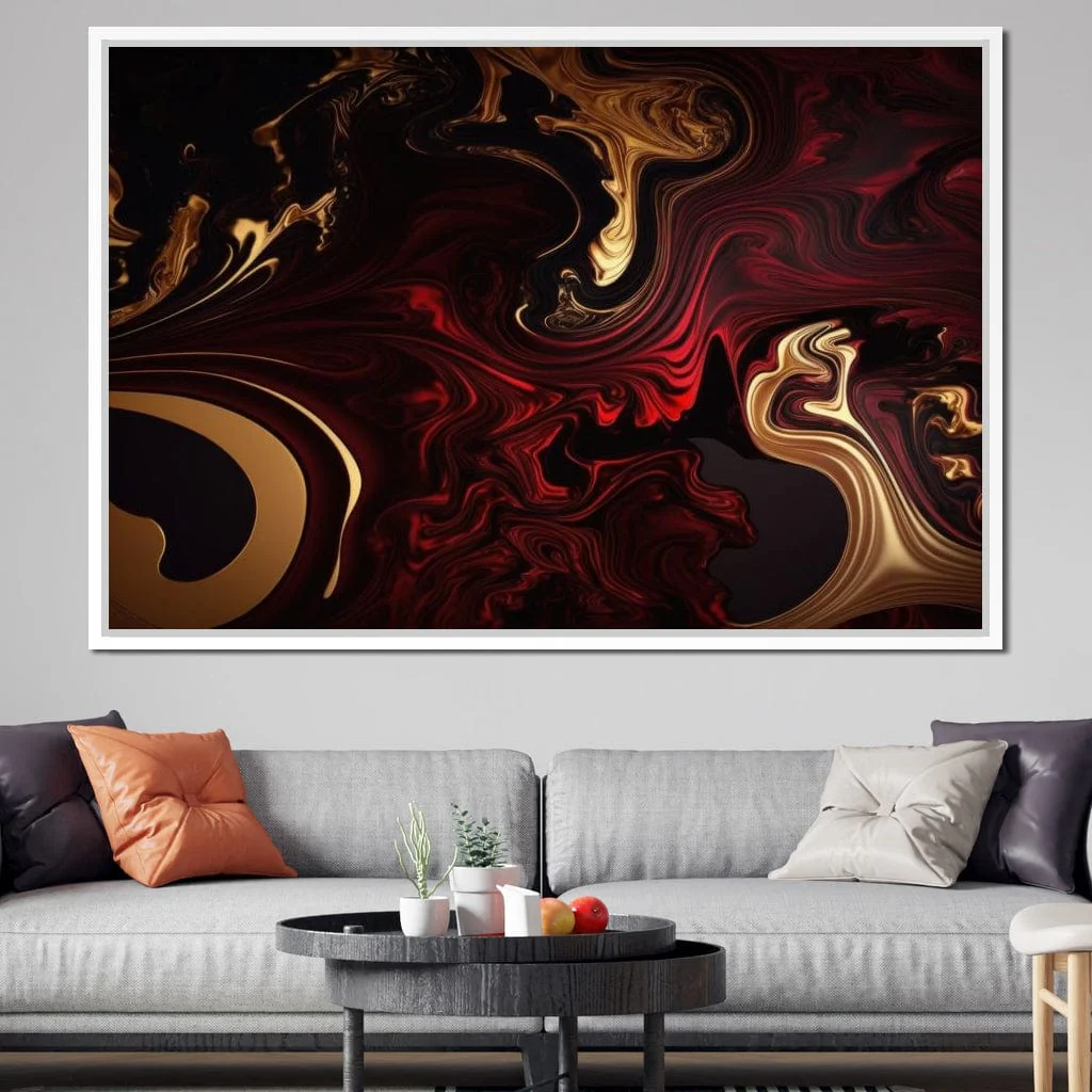The Marble-Lux Collection: Dark Red & Vibrant Gold 15 - Image 20