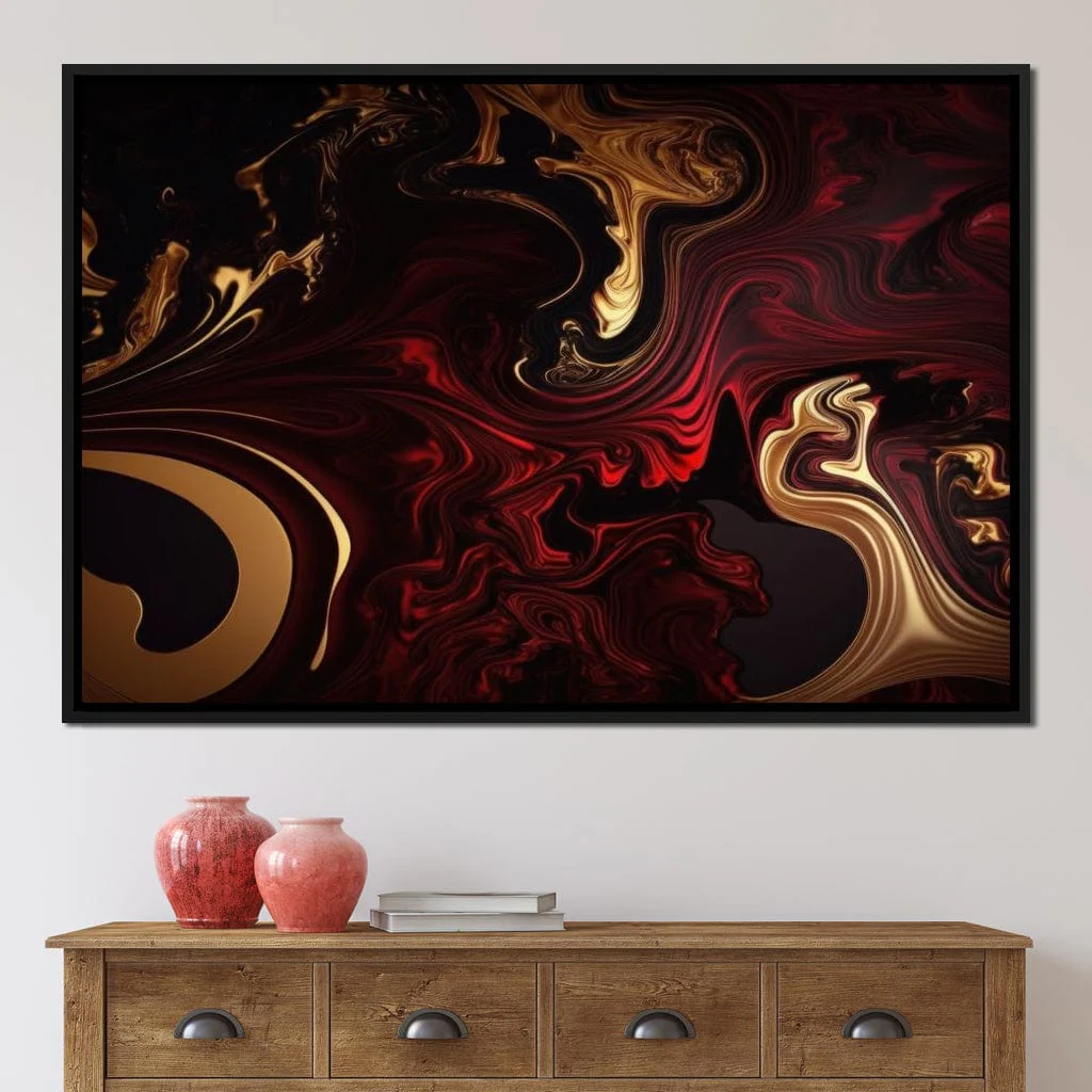 The Marble-Lux Collection: Dark Red & Vibrant Gold 15 - Image 7