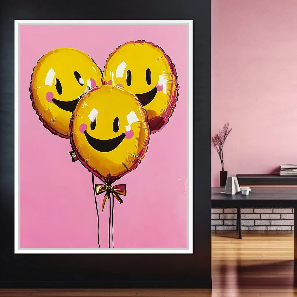 Three Smiley Balloons - Image 13