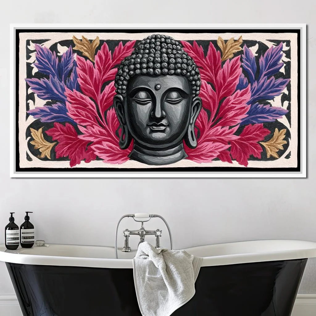Tranquil Buddha Floral Reverie - Image 12