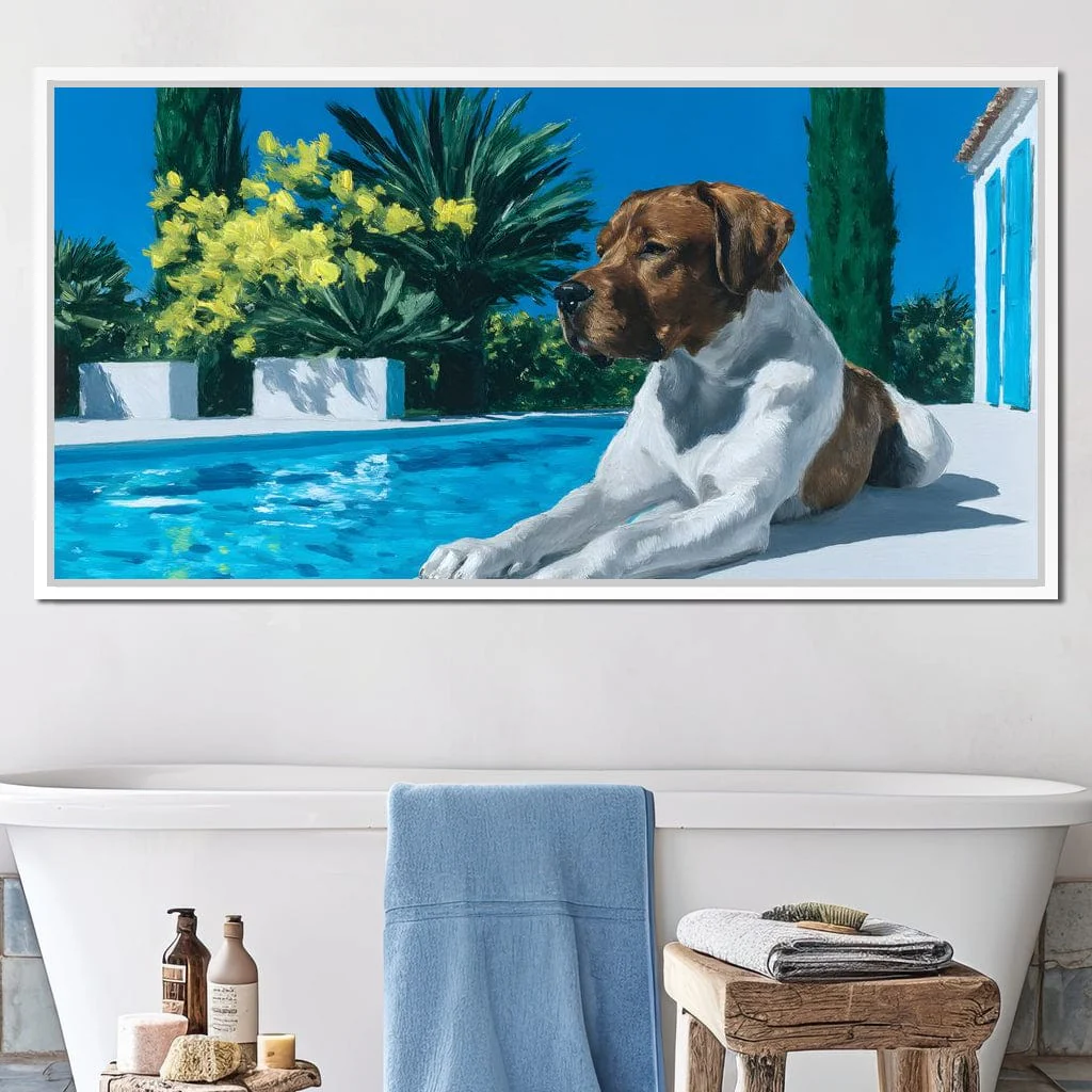 Tranquil Canine Reflection