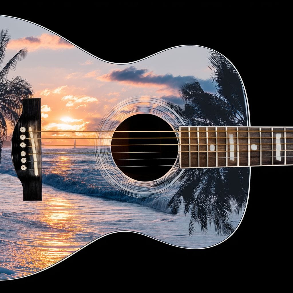 Tropical Sunset Guitar Dream - Image 14